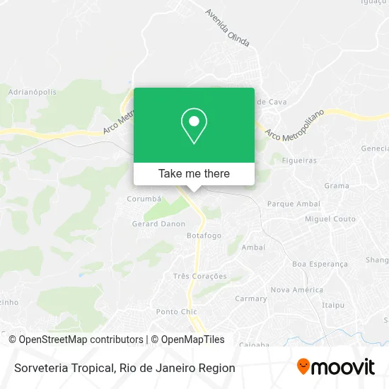 Sorveteria Tropical map