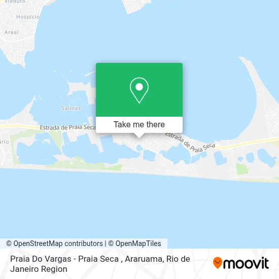 Praia Do Vargas - Praia Seca , Araruama map