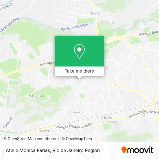 Ateliê Monica Farias map