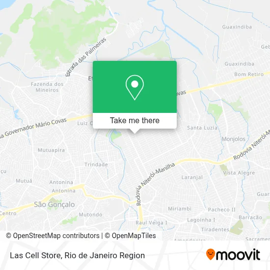 Las Cell Store map