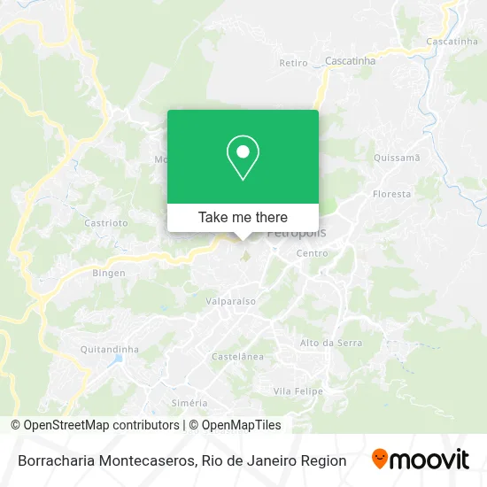 Borracharia Montecaseros map