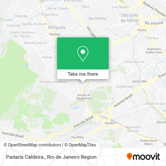 Padaria Caldeira. map