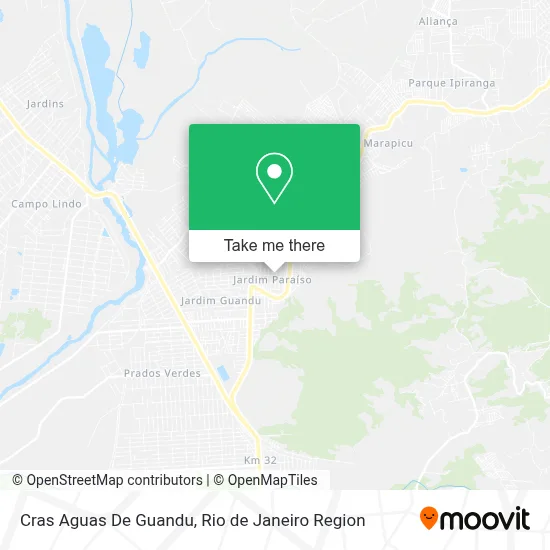 Cras Aguas De Guandu map