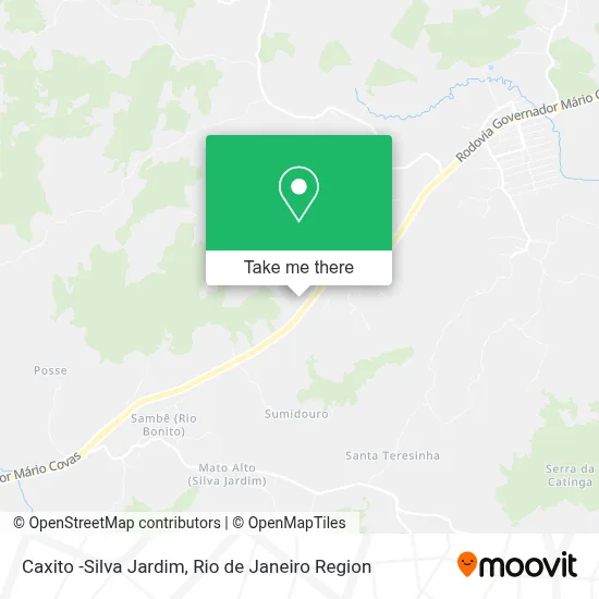 Caxito -Silva Jardim map