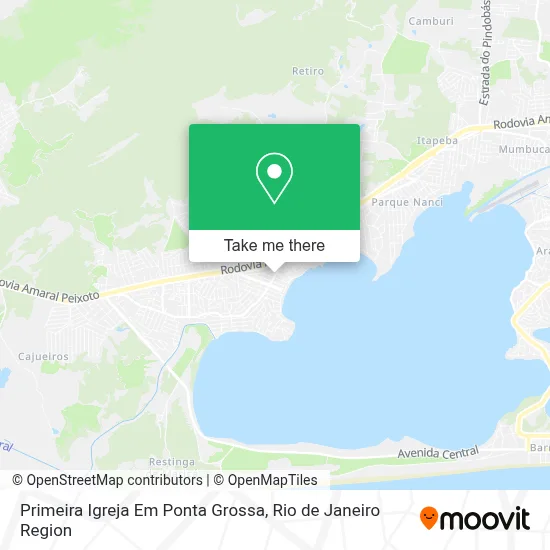 Primeira Igreja Em Ponta Grossa map