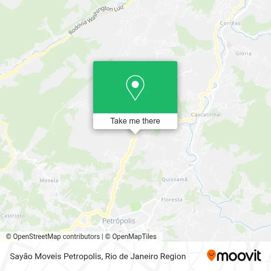 Sayão Moveis Petropolis map
