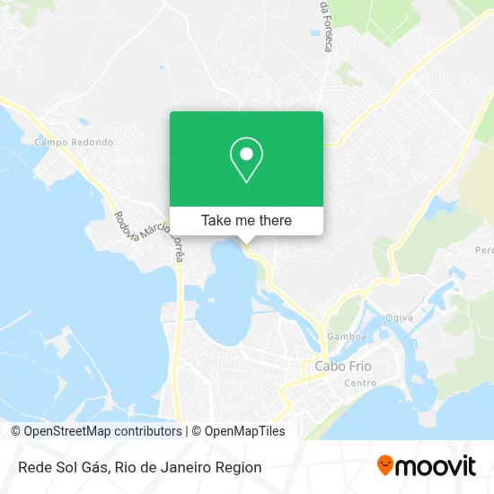 Rede Sol Gás map