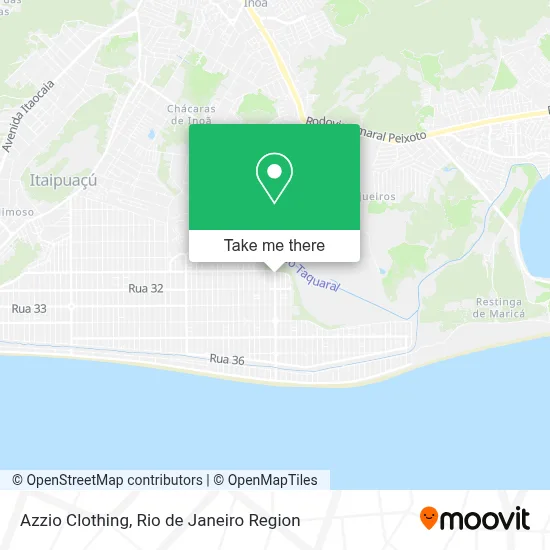 Azzio Clothing map