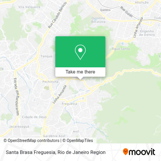 Santa Brasa Freguesia map