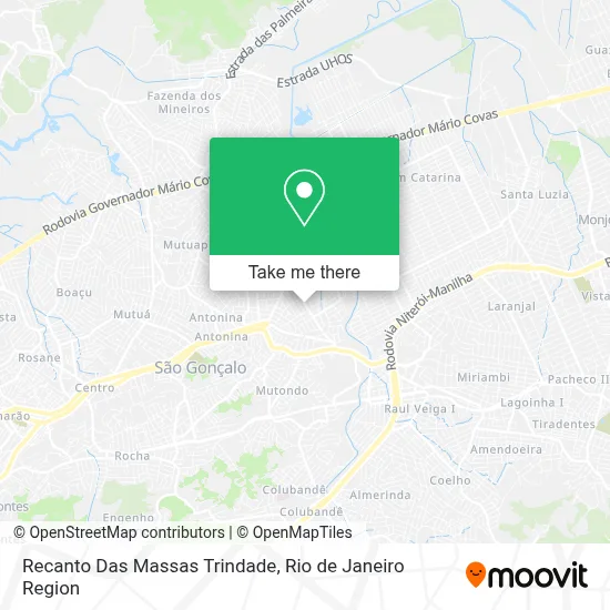 Recanto Das Massas Trindade map