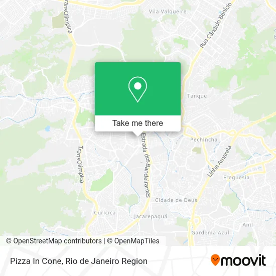 Pizza In Cone map
