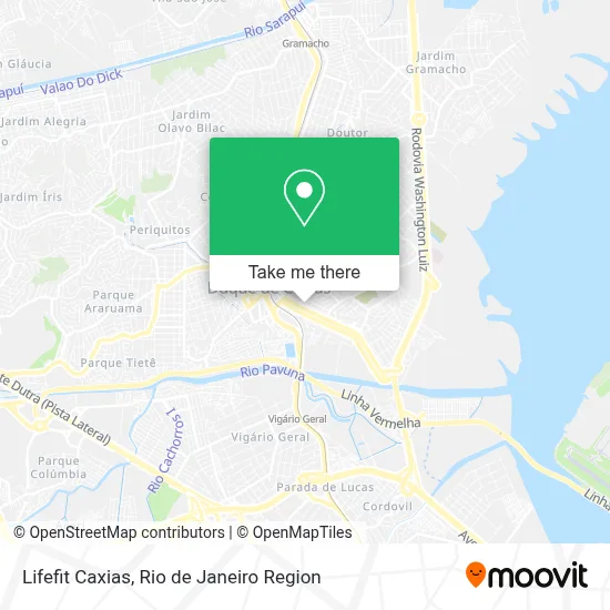Lifefit Caxias map