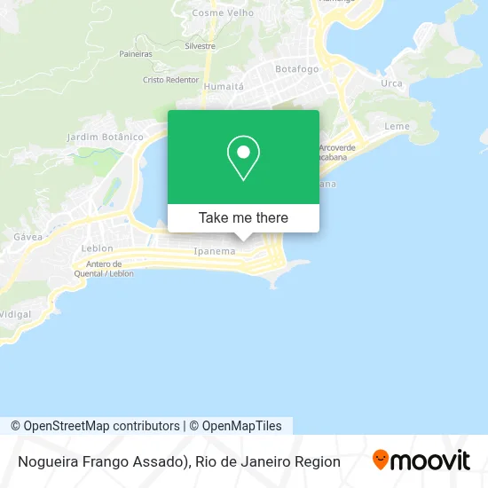 Nogueira Frango Assado) map