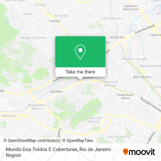 Mundo Dos Toldos E Coberturas map