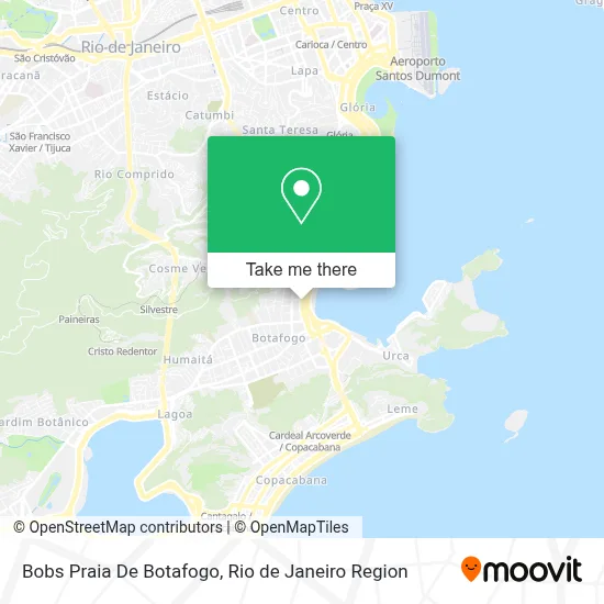Bobs Praia De Botafogo map
