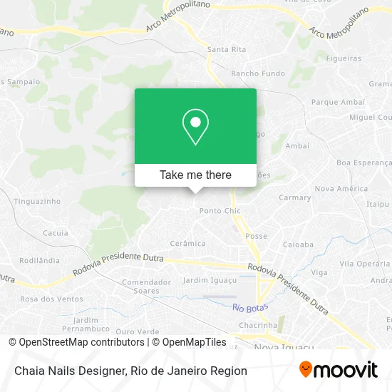 Chaia Nails Designer map