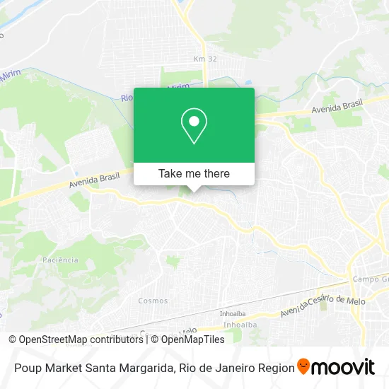 Poup Market Santa Margarida map