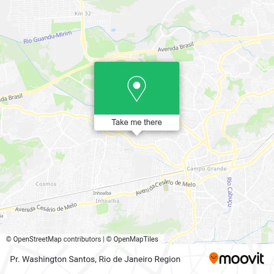 Pr. Washington Santos map
