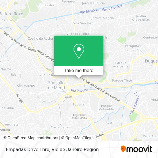 Empadas Drive Thru map