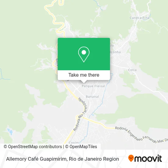 Allemory Café Guapimirim map