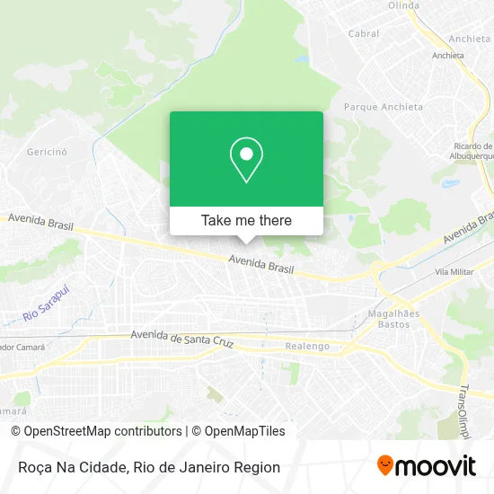 Roça Na Cidade map