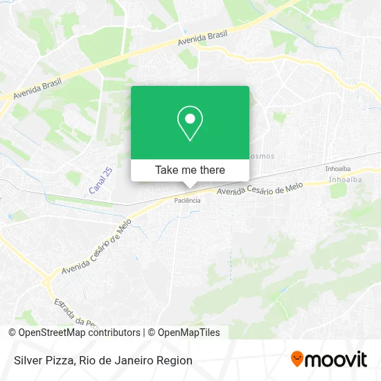 Silver Pizza map