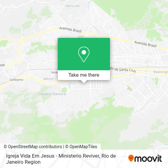 Igreja Vida Em Jesus - Ministerio Reviver map