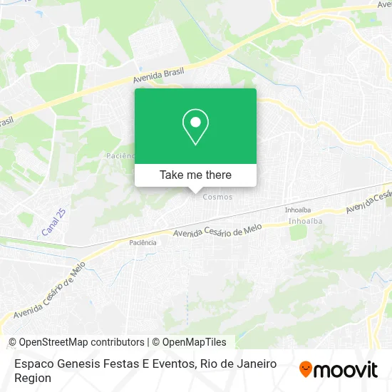 Espaco Genesis Festas E Eventos map