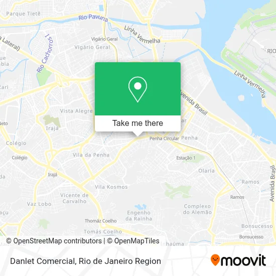 Danlet Comercial map