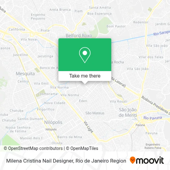 Milena Cristina Nail Designer map