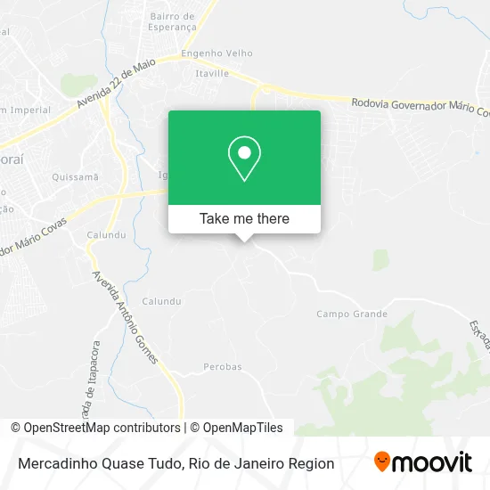 Mercadinho Quase Tudo map