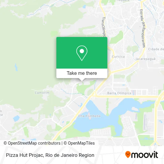 Pizza Hut Projac map