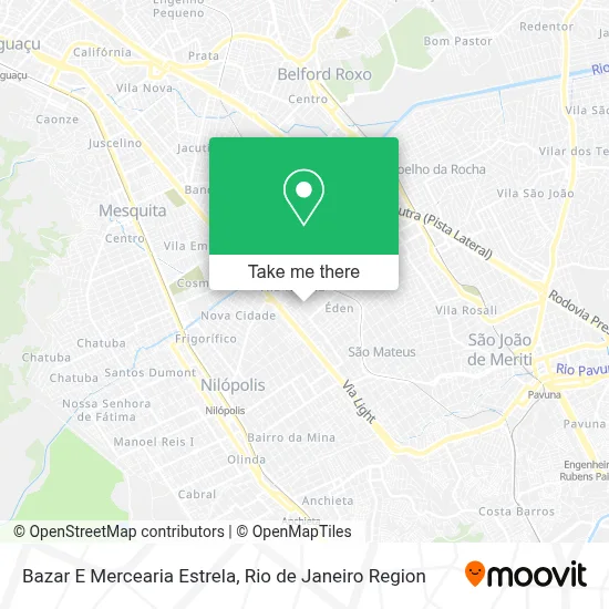 Bazar E Mercearia Estrela map