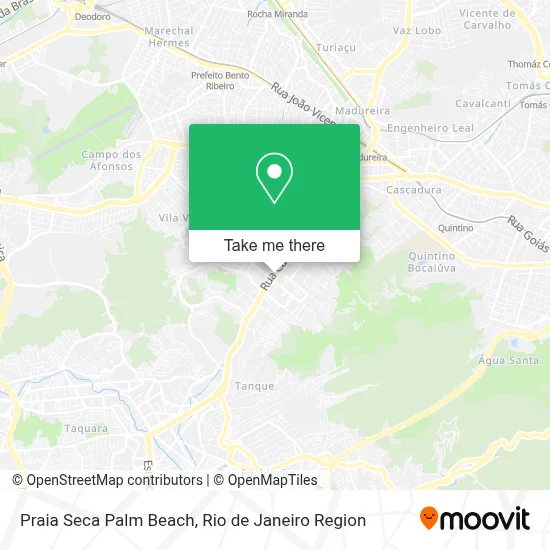 Praia Seca Palm Beach map