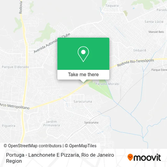 Portuga  - Lanchonete E Pizzaria map