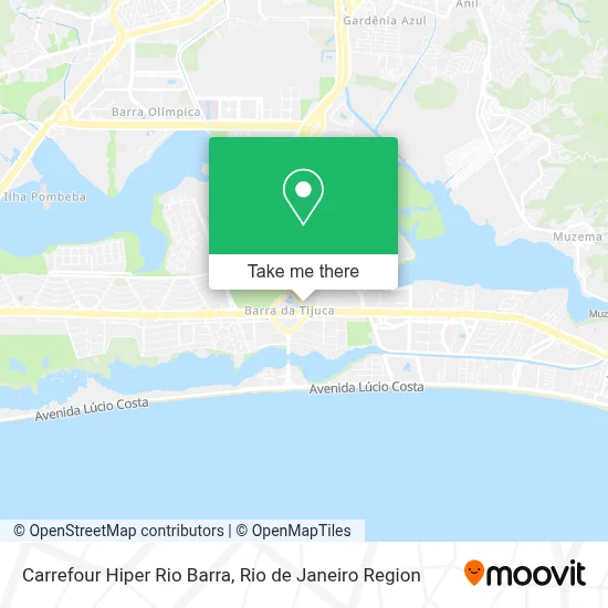 Carrefour Hiper Rio Barra map