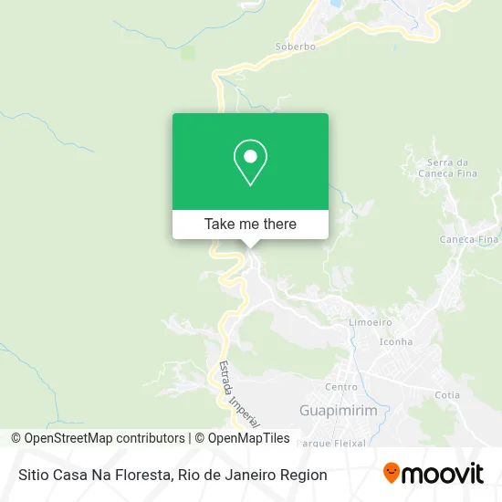 Sitio Casa Na Floresta map
