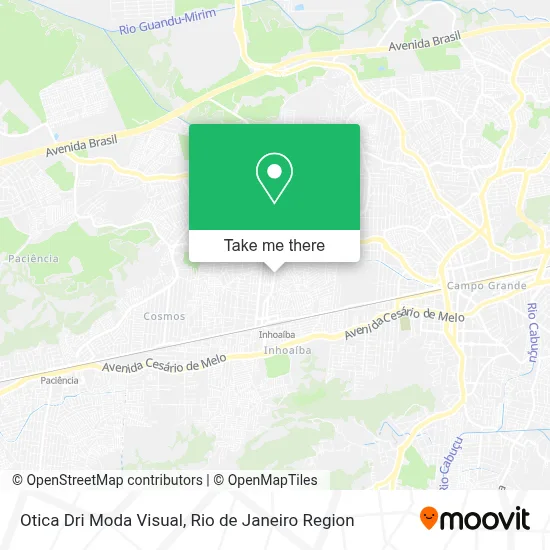 Otica Dri Moda Visual map