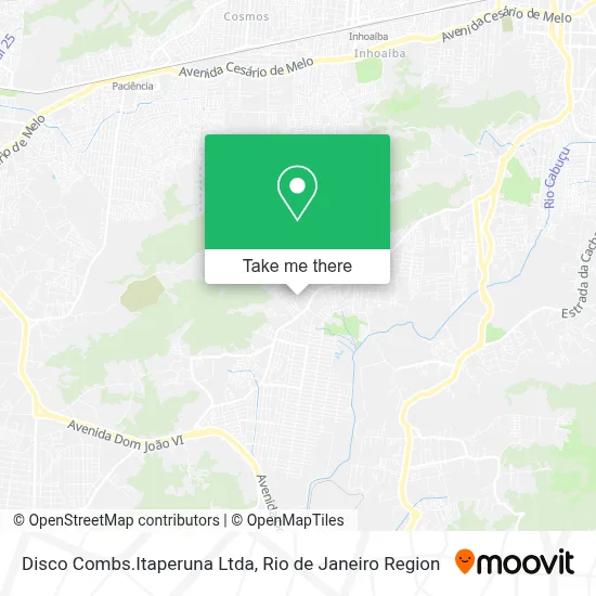 Disco Combs.Itaperuna Ltda map
