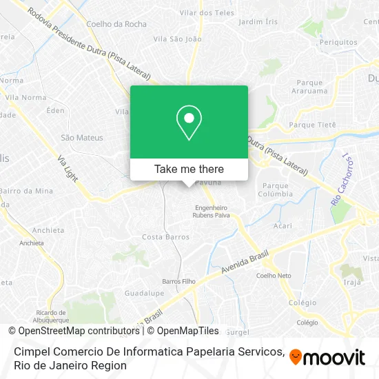 Cimpel Comercio De Informatica Papelaria Servicos map