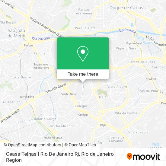 Ceasa Telhas | Rio De Janeiro Rj map