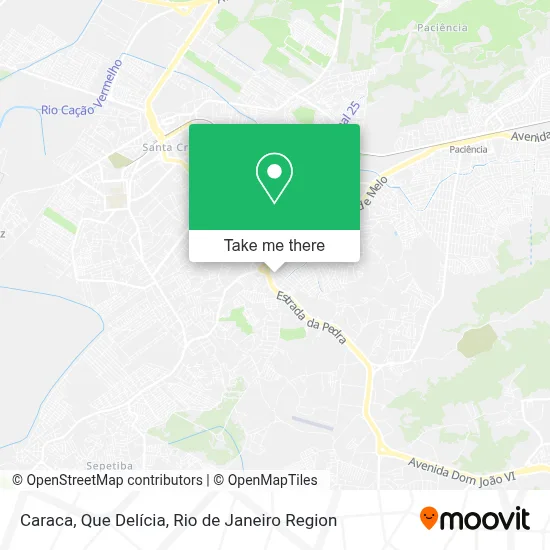 Caraca, Que Delícia map