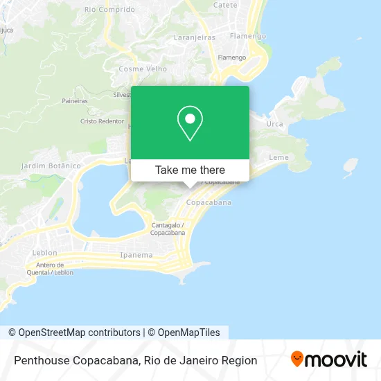 Penthouse Copacabana map