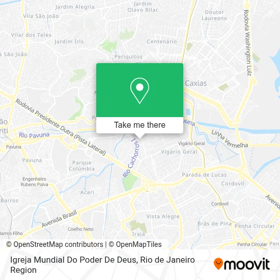 Igreja Mundial Do Poder De Deus map