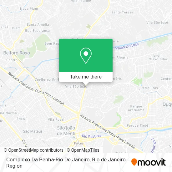 Complexo Da Penha-Rio De Janeiro map