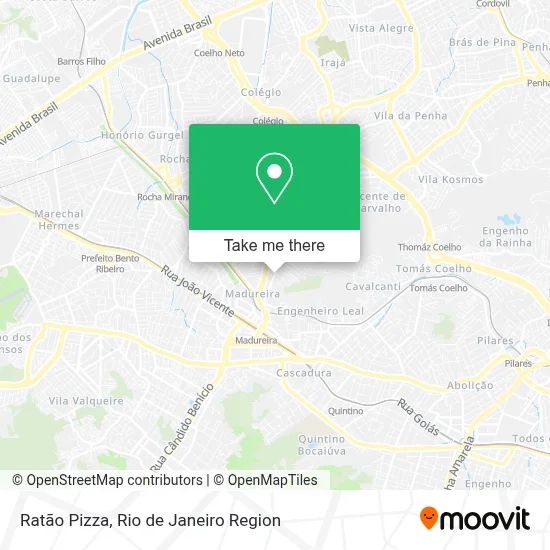 Ratão Pizza map