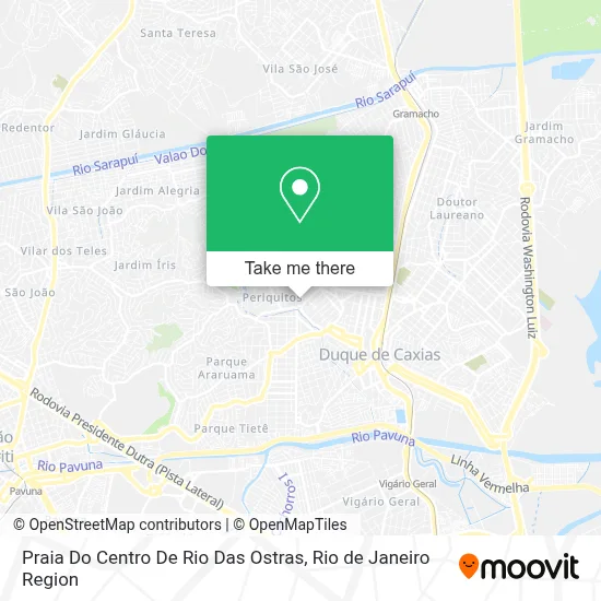 Praia Do Centro De Rio Das Ostras map