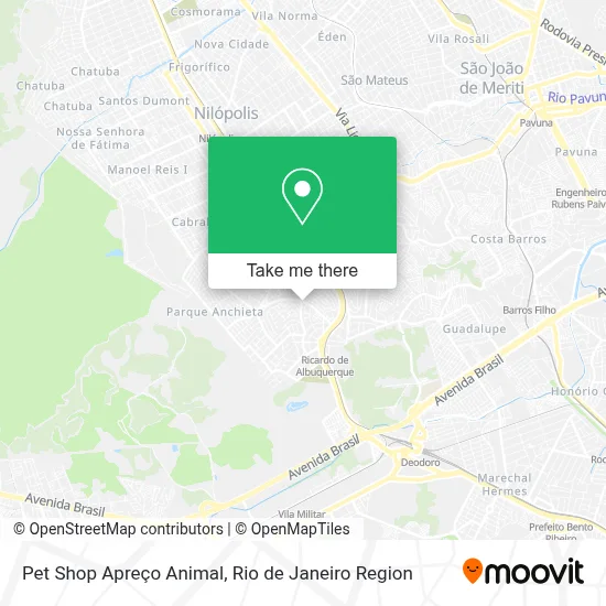 Pet Shop Apreço Animal map