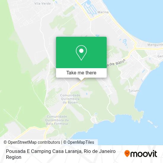 Pousada E Camping Casa Laranja map