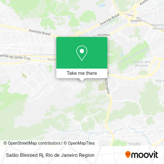 Salão Blessed Rj map